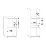 ⁦فرن انديست مدمج 71 لتر IFW55Y4IX⁩ - الصورة ⁦3⁩