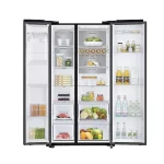 ⁦ثلاجة سامسونج سايد باي سايد أسود 617 لتر RS68N8220B1/MA⁩ - الصورة ⁦7⁩