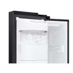 ⁦ثلاجة سامسونج سايد باي سايد أسود 617 لتر RS68N8220B1/MA⁩ - الصورة ⁦2⁩