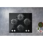 ⁦مسطح ارستون 60 سم ستيل AGS61S/BK⁩ - الصورة ⁦2⁩