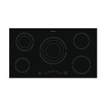 مسطح ارستون 90 سم 5 شعلات سيراميك اسود HR9012BI A1