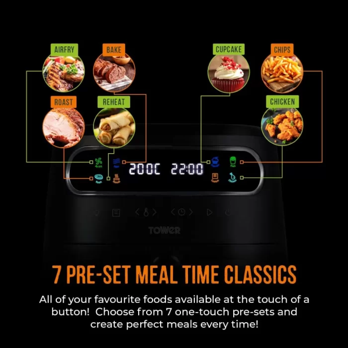 ⁦قلاية هوائية تاور 7.5 لتر 1900 واط T17123⁩ - الصورة ⁦5⁩