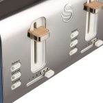 توستر رباعي سوان Nordic أزرق ST14620BLUN - الصورة 4